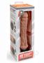 Powercocks Silicone Rechargeable Girthy Realistic Vibrator 8in - Caramel