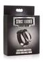 Cock Gear Leather And Steel Cock And Ball Ring - Black